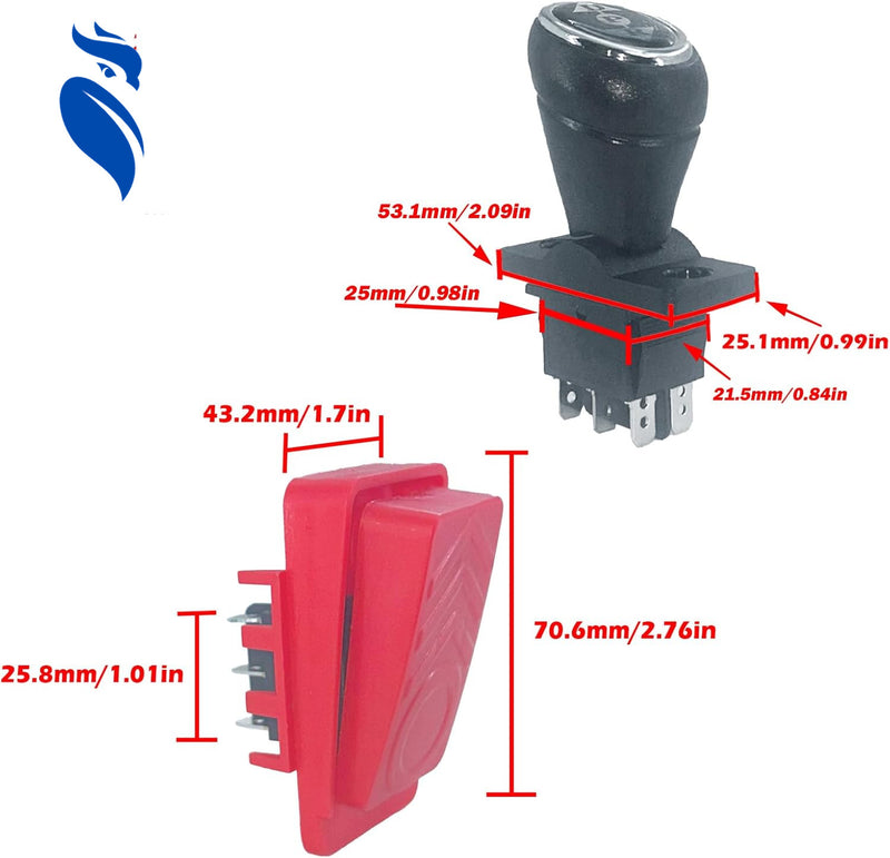 Replacement Foot Pedal Switch Kit for Kid's Power Wheels Ride-On Toys Magic Cars 4