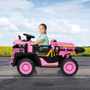 24V Dual-Seater Electric Dump Truck for Kids – Remote Control 4WD Adventure