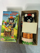T. N. Nomura Battery Operated Coffee Bear with Box Magic Cars Variant 0