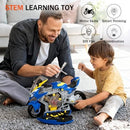 Build-Your-Own Motorcycle Playset for Kids Aged 3-5, Engaging STEM Learning Experience Magic Cars 4