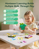 Montessori Talking Flash Cards for Toddlers Aged 1-3 with 224 Engaging Words Magic Cars 2