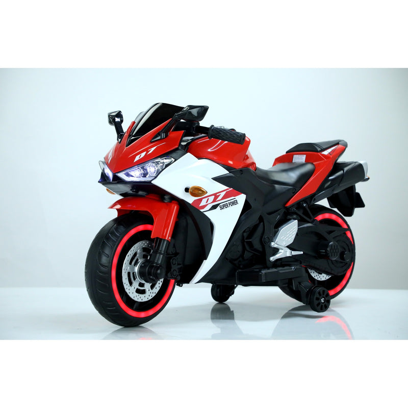 12V Electric Kids Motorcycle with Training Wheels Magic Cars 1