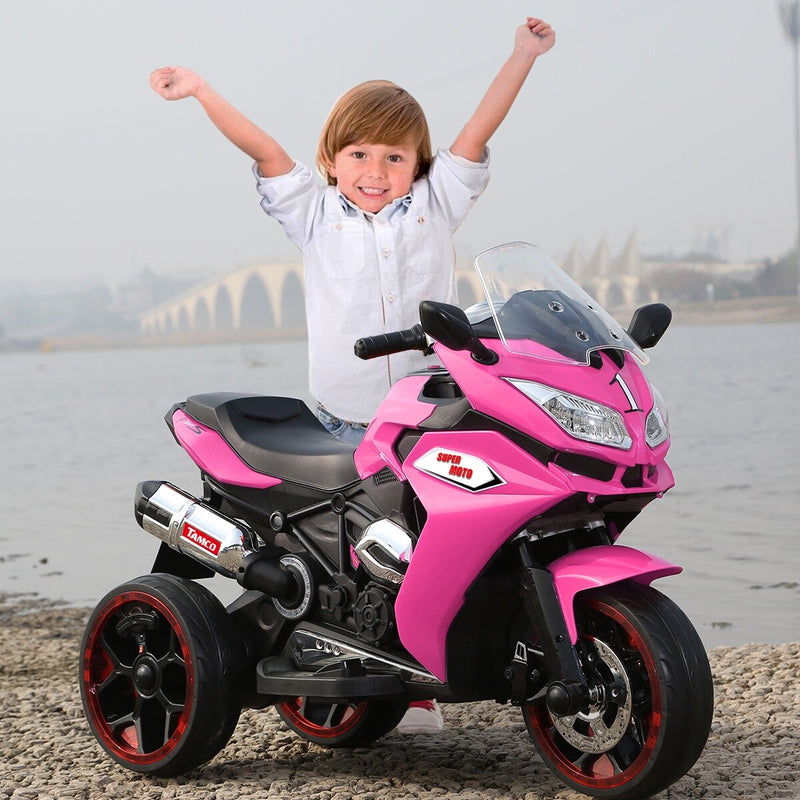 12V Kids Electric Ride-On Motorcycle Battery-Powered Bike for Girls Magic Cars 3