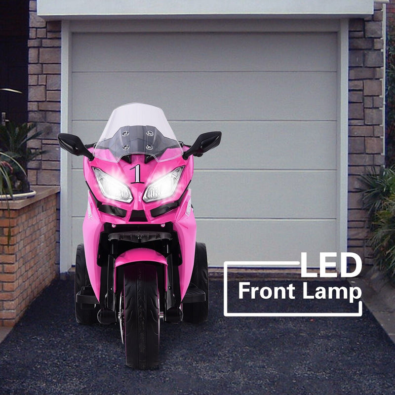 12V Kids Electric Ride-On Motorcycle Battery-Powered Bike for Girls Magic Cars 4