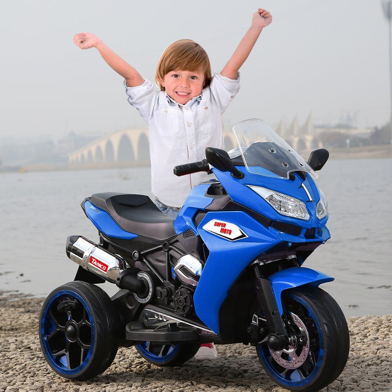 12V Kids Electric Motorcycle with Three Light-Up Wheels Magic Cars 1
