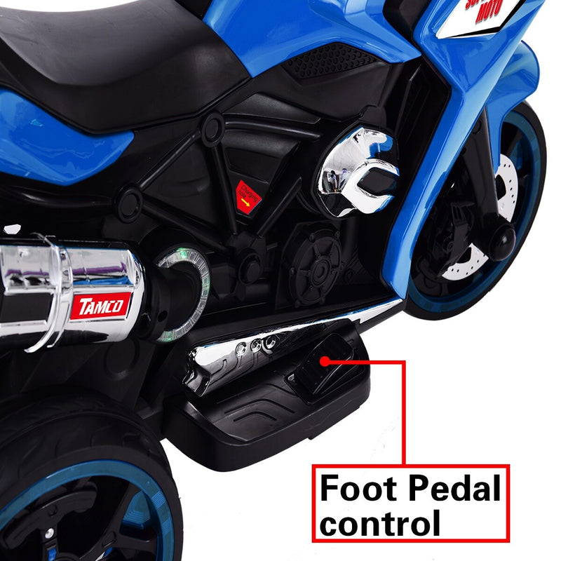 12V Kids Electric Motorcycle with Three Light-Up Wheels Magic Cars 3