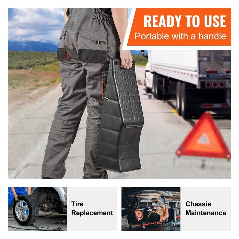 Heavy Duty Tandem Wheel Ramp for Car Service Tire Change 20000 lbs Capacity Magic Cars 6
