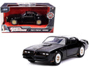Black Pontiac Firebird Toy Car with Gold Stripes and Hood Bird Decal - Fast & Furious S Model Magic Cars 2