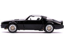 Black Pontiac Firebird Toy Car with Gold Stripes and Hood Bird Decal - Fast & Furious S Model Magic Cars 4