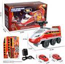 Electric High-Speed Ride-On Firefighting Rail Train Toy Magic Cars 4