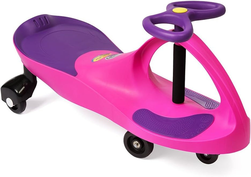 Original Pink and Purple Ride-On Toy for Ages 3 and Up, Battery-Free Magic Cars Variant 0
