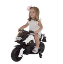 2-Wheel Ride-On Motorcycle Toy with Training Wheels for Kids by Little Rider Magic Cars 0