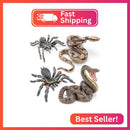 4-Pack Realistic Fake Snake and Spider Prank Figurines Magic Cars Variant 0