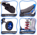 Electric 12V Blue Kids Ride-On Motorcycle with Training Wheels Magic Cars 11