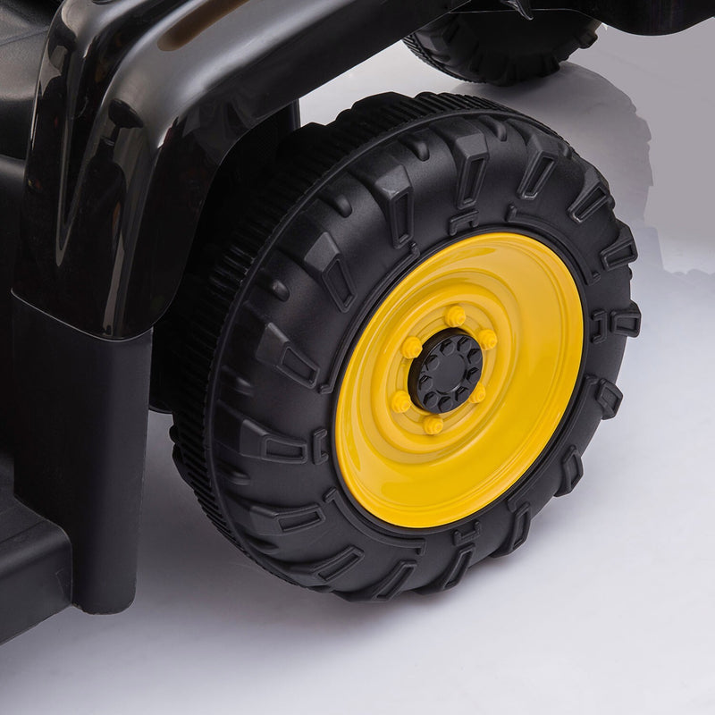 12V Battery-Powered Ride-On Tractor Toy with Trailer and 35W Dual Motor Magic Cars 13