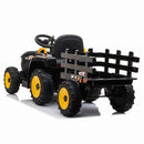 12V Battery-Powered Ride-On Tractor Toy with Trailer and 35W Dual Motor Magic Cars 9