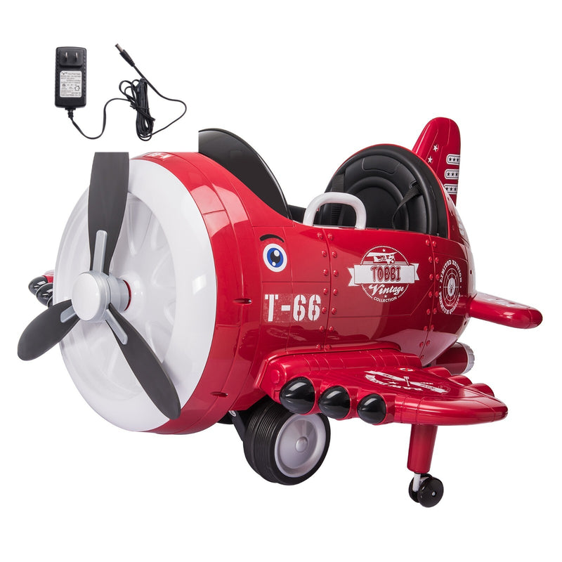 12V Electric Kids Ride-On Airplane Car with Joystick Control for Ages 3-6 Magic Cars Variant 0