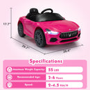 12V Electric Ride-On Car for Kids Licensed Maserati Ghibli with Remote Control Magic Cars 12