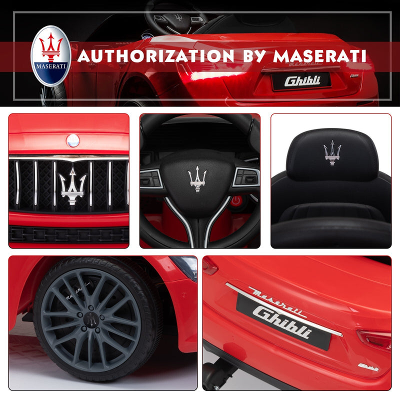 12V Licensed Maserati Ghibli Electric Ride-On Car Toy for Kids Boys and Girls Magic Cars 4