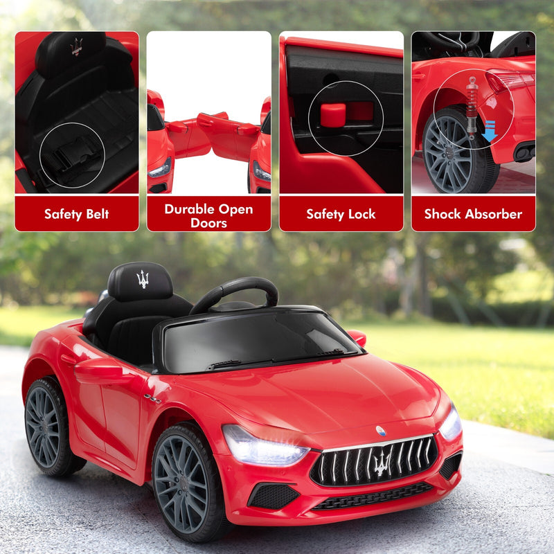 12V Licensed Maserati Ghibli Electric Ride-On Car Toy for Kids Boys and Girls Magic Cars 9