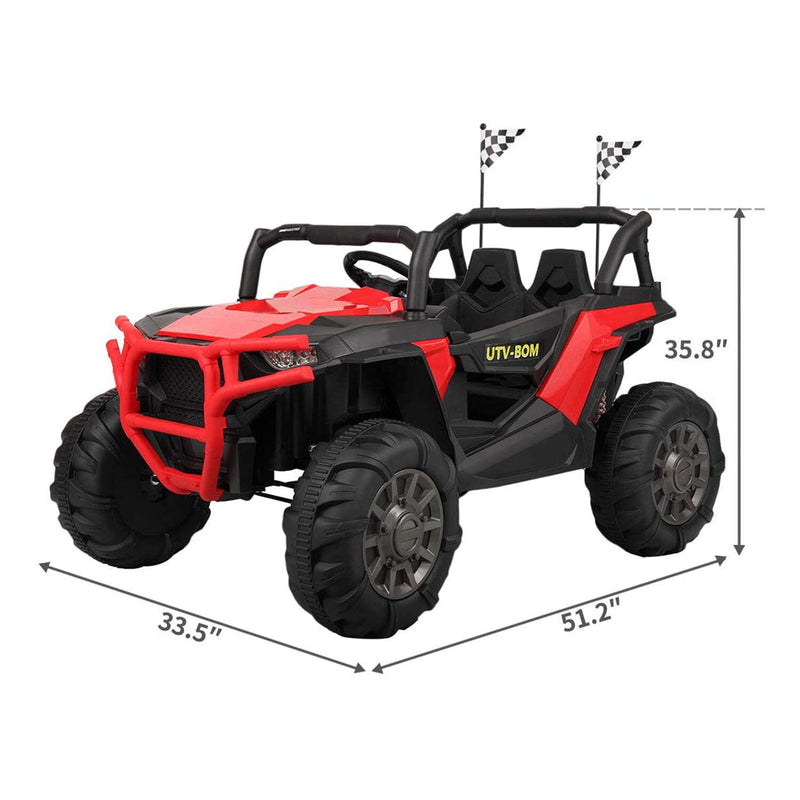 12V Kids Electric Battery-Powered Ride-On SUV Buggy Car with 3 Speed Settings Red Magic Cars 1