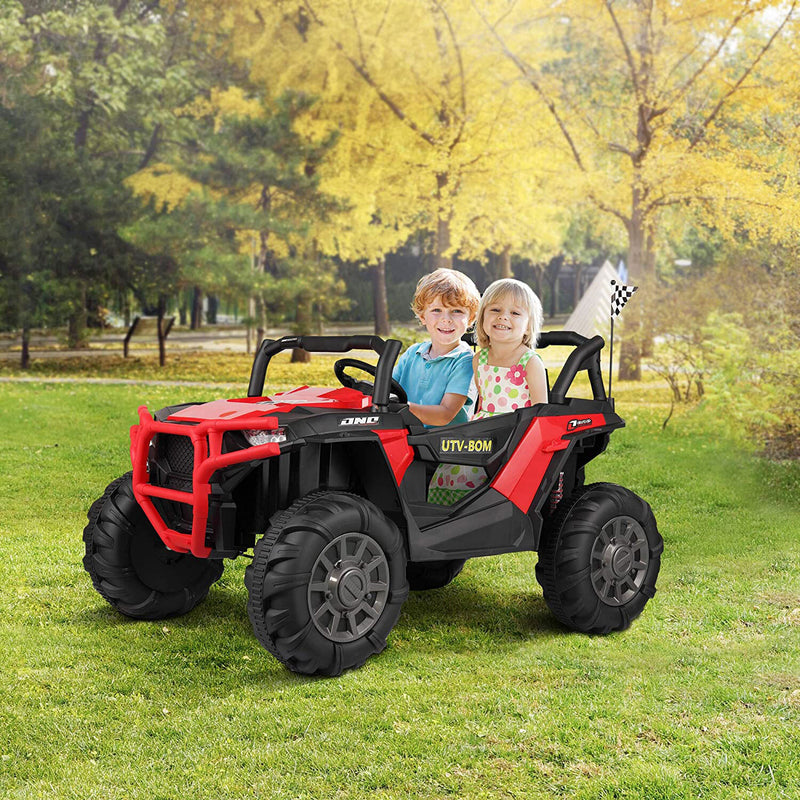 12V Kids Electric Battery-Powered Ride-On SUV Buggy Car with 3 Speed Settings Red Magic Cars 6
