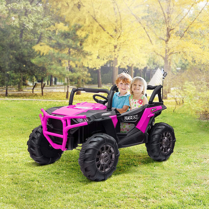 12V Pink Electric Battery-Powered Kids Ride-On SUV Car with 3 Speeds Magic Cars 2