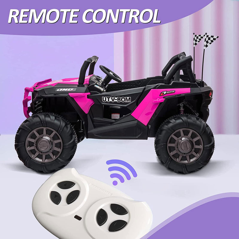 12V Pink Electric Battery-Powered Kids Ride-On SUV Car with 3 Speeds Magic Cars 4