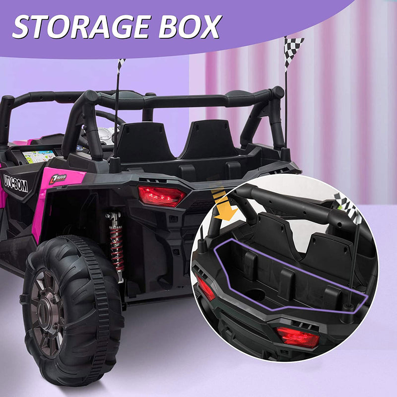 12V Pink Electric Battery-Powered Kids Ride-On SUV Car with 3 Speeds Magic Cars 5