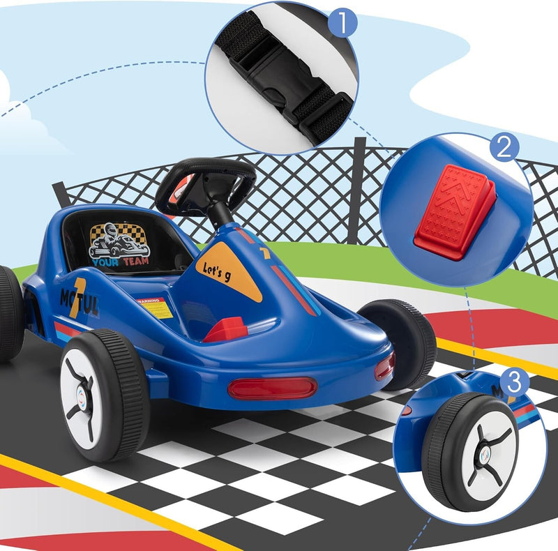 12V Kids Electric Ride-On Go Kart Toy Car with Remote Control for Ages 3-8 Years Magic Cars 7