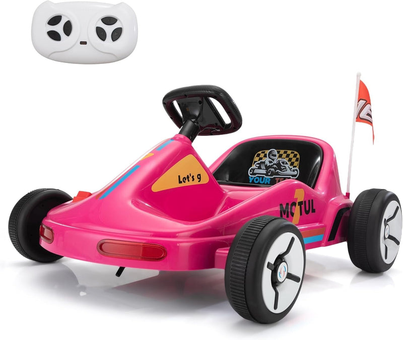 12V Kids Electric Ride-On Go Kart Toy Car with Remote Control for Ages 3-8 Years Magic Cars 9