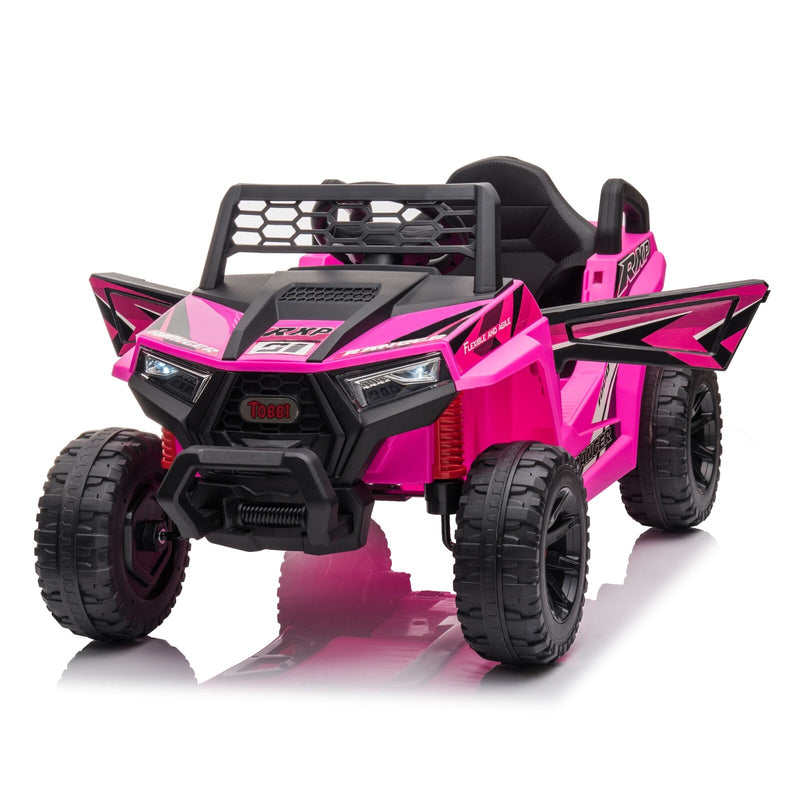 12V Kids Electric 2WD Off-Road UTV Ride-On Truck with Music in Rose Red Magic Cars 0