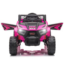 12V Kids Electric 2WD Off-Road UTV Ride-On Truck with Music in Rose Red Magic Cars 3