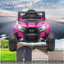 12V Kids Electric 2WD Off-Road UTV Ride-On Truck with Music in Rose Red Magic Cars 9