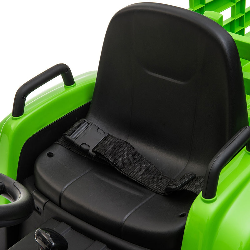 12V Battery-Powered Kids Electric Ride-On Tractor with Trailer Vehicle Magic Cars 6