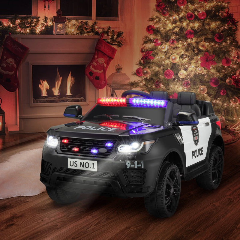 12V Kids Police Ride-On SUV Car with Parental Remote Control Magic Cars 12