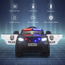 12V Kids Police Ride-On SUV Car with Parental Remote Control Magic Cars 4