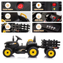 12V Electric Ride-On Kids Tractor with Battery Powered Toy Car and Trailer Magic Cars 2