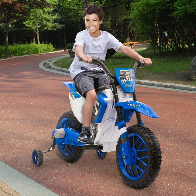 12V Kids Electric Ride-On Motorcycle with Training Wheels and 2 Speeds Magic Cars 10