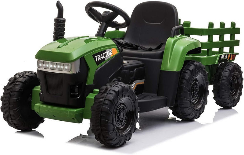 12V Battery-Powered Kids Ride-On Tractor Toy with Trailer and 35W Dual Motors Magic Cars Variant 0