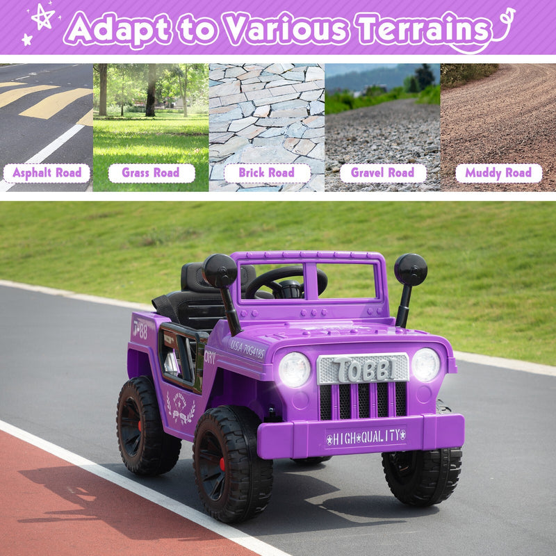 12V Electric Battery-Powered Ride-On Jeep Truck for Kids Ages 3-6 Magic Cars 5