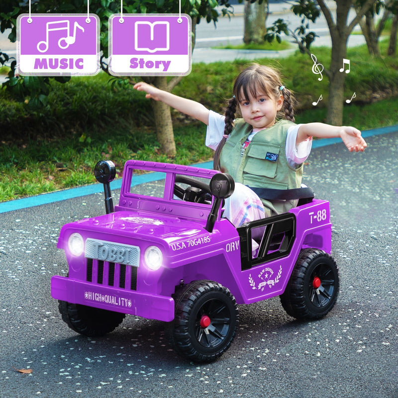 12V Electric Battery-Powered Ride-On Jeep Truck for Kids Ages 3-6 Magic Cars 6