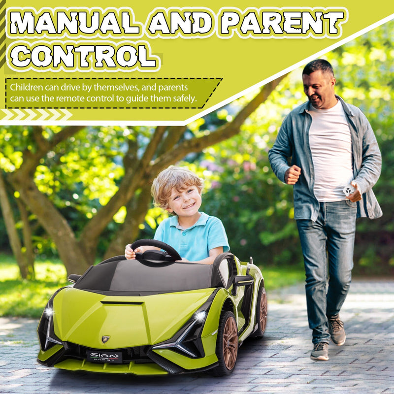 12V Kids Electric Ride-On Car Licensed Lamborghini Sian with Remote Control and MP3 Player Magic Cars 11
