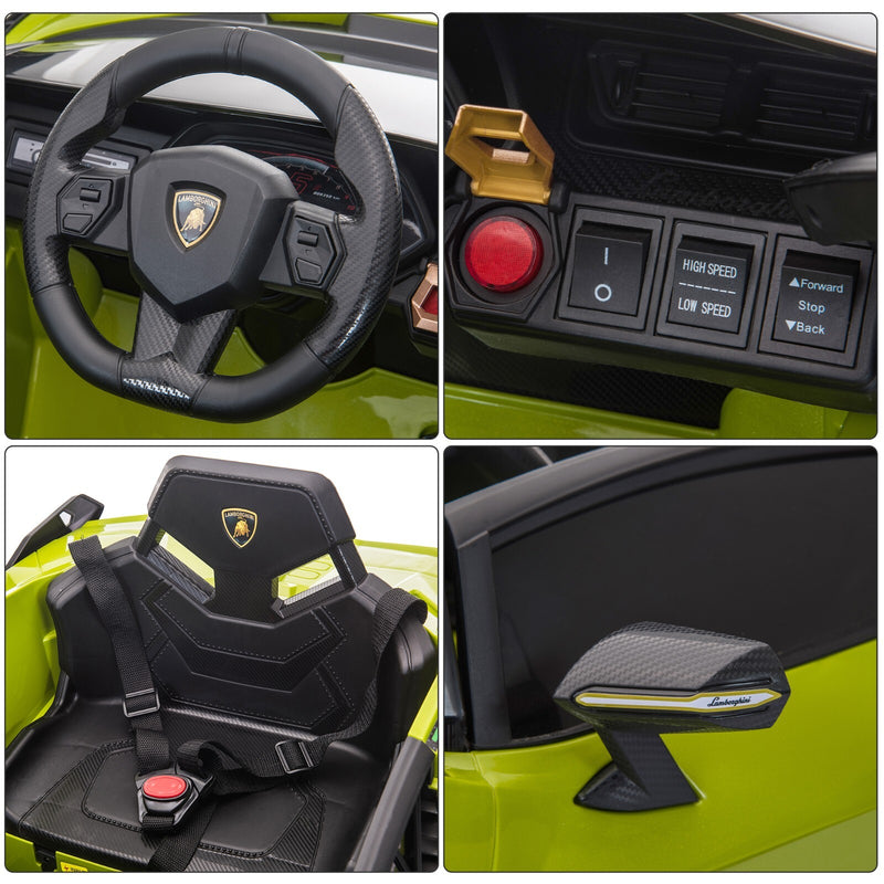 12V Kids Electric Ride-On Car Licensed Lamborghini Sian with Remote Control and MP3 Player Magic Cars 5