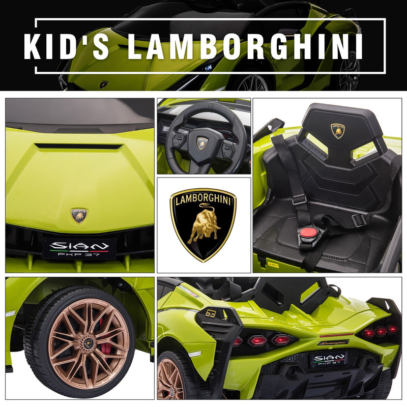 12V Kids Electric Ride-On Car Licensed Lamborghini Sian with Remote Control and MP3 Player Magic Cars 6