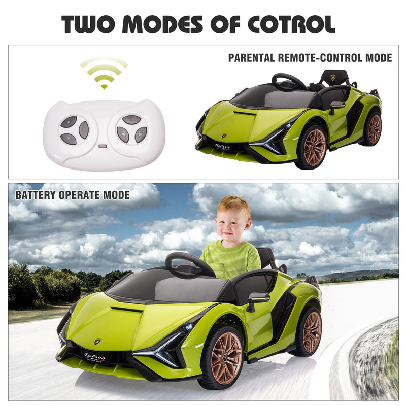 12V Kids Electric Ride-On Car Licensed Lamborghini Sian with Remote Control and MP3 Player Magic Cars 8