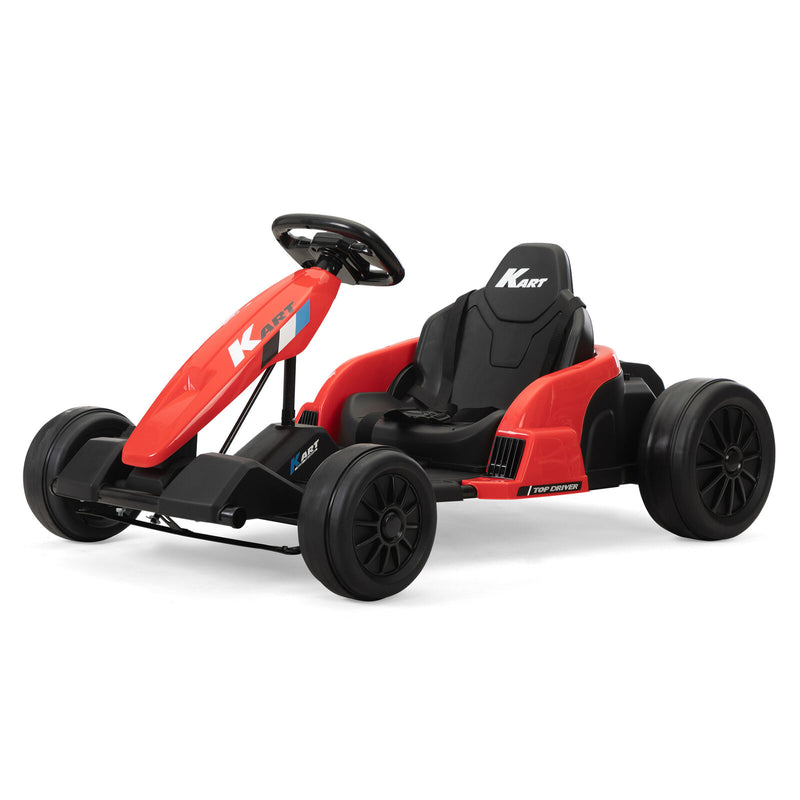 24V Kids Electric Drifting Go-Kart with Dual 85W Motors, 8mph Max Speed, and Built-in Music Magic Cars 0