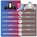 24V Electric Ride-On Go Kart for Kids Ages 4-16 with Drifting and Racing Features Magic Cars 4