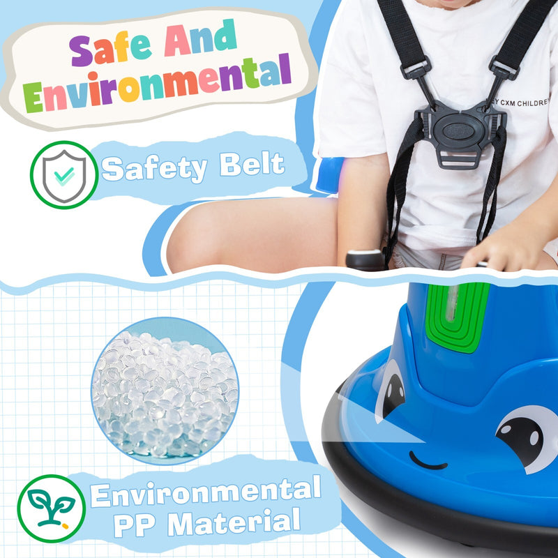 360° Spinning Electric Ride-On Bumper Car with Remote Control Magic Cars 5