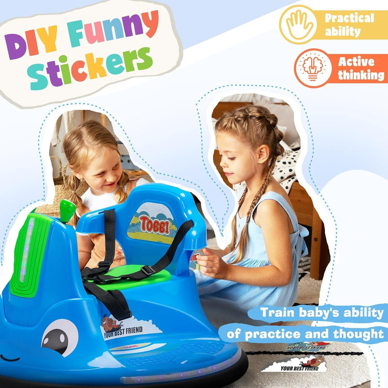 360° Spinning Electric Ride-On Bumper Car with Remote Control Magic Cars 6